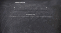 Desktop Screenshot of galerie-giessler.de